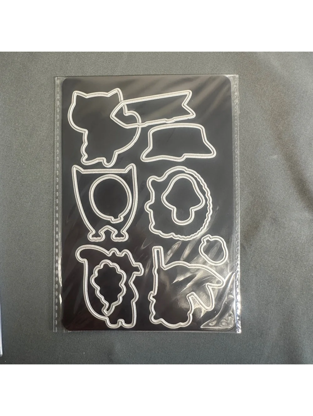 Close To My Heart CC9216 Thoughtful Critters Acrylic Stamp and Thin Cut Set
